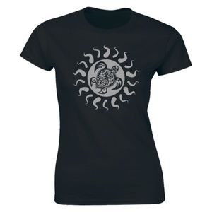 Half It Tops - Tribal Hawaii Polynesian Maori Sun Sea T-shirt Tee Half It Tops - Tribal Hawaii Polynesian Maori Sun Sea T-shirt Tee
